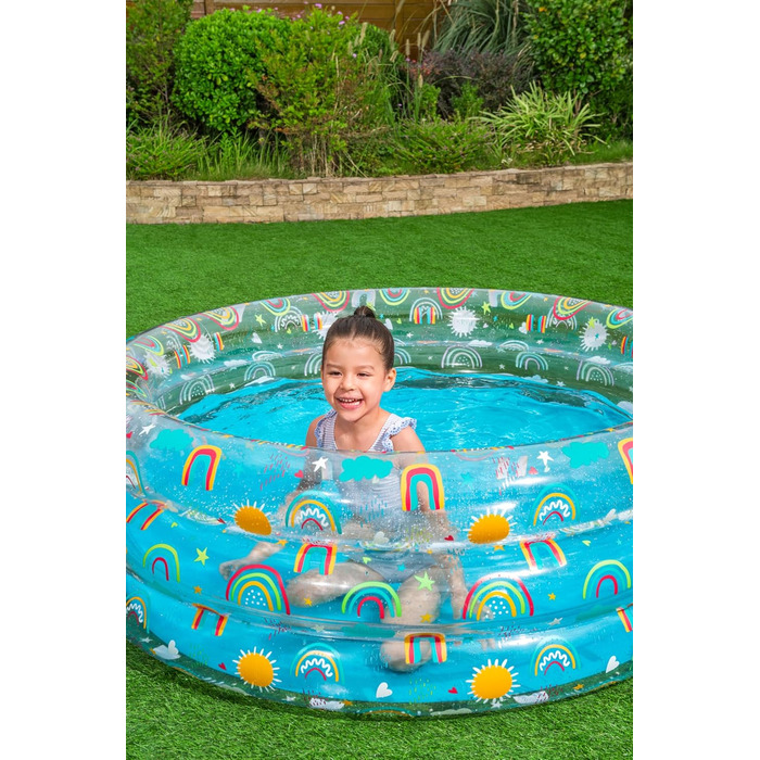 Дитячий надувний басейн Bestway Rainbow Splash, 150×53 см