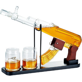 Набір для віскі Kollea: декантир та дозатор, 190 мл + 520 мл, унікальний подарунок для чоловіків