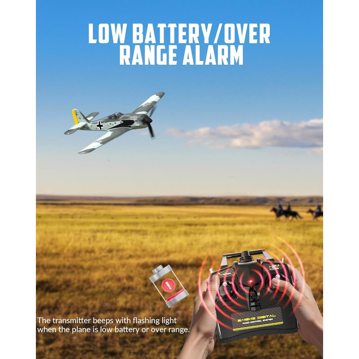 Літак на радіокеруванні VolantexRC 761-5 P-51 Mustang RTF (Готовий до польоту) з Xpilot стабілізацією, для початківців, 4-канальний