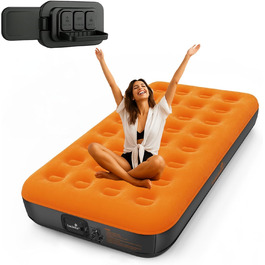 Надувний матрац Luxchoice самонадувний, 250 кг, 2 особи, для кемпінгу, подорожей, відпочинку в приміщенні, 203x152x22 см