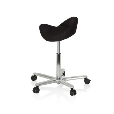 Офісний стілець/табурет MOVE-TEC 3D PRO I з сидінням у вигляді сідла, чорного кольору, hjh OFFICE
