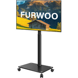 Підставка для телевізора на колесах FURWOO: поворотна, мобільна, для 27-60