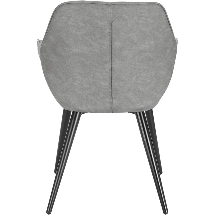 Крісла для їдальні WOLTU, 2 шт. в наборі: оббиті крісла з підлокітниками для кухні, вітальні, зелені, з металевими ніжками, штучна шкіра