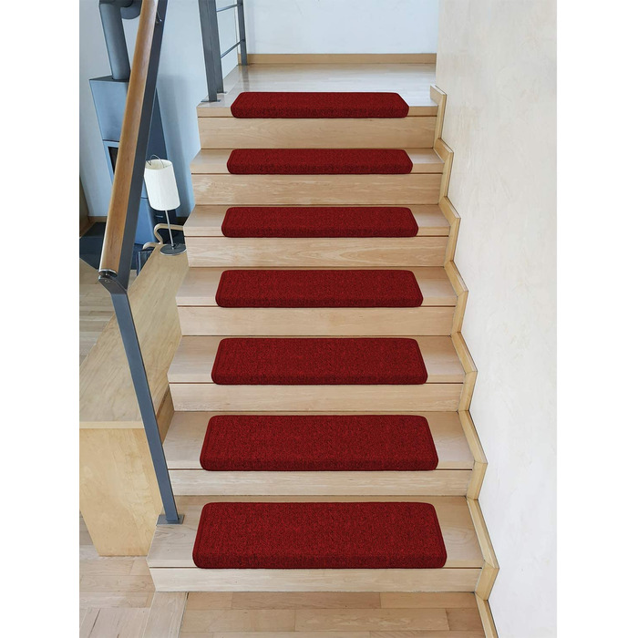 Килимки для сходів Kettelservice-Metzker прямокутні 15 шт 65х24 см червоні