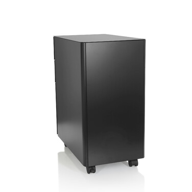 Контейнер на колесах COLOR I, метал чорного кольору, hjh OFFICE