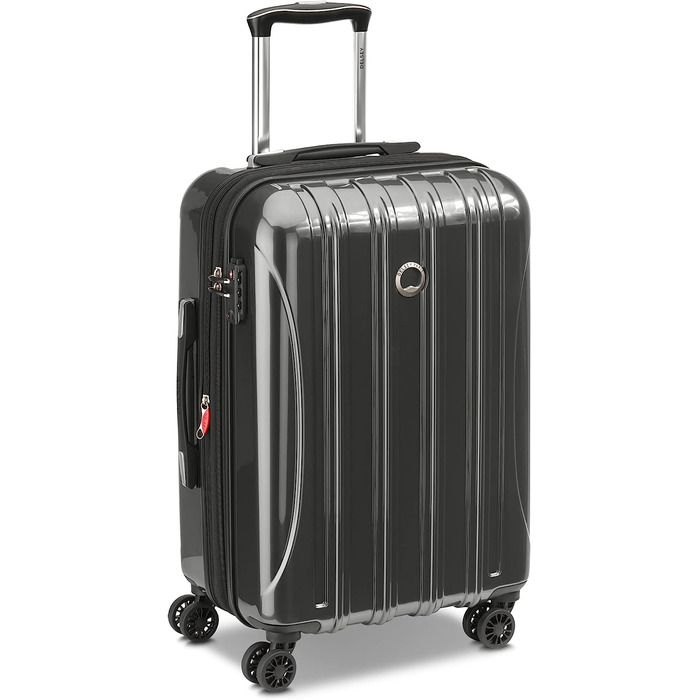 Жорсткий багаж DELSEY Paris Helium Aero з обертовими колесами, (рожевий) - 400764909 (титан, комплект з 3 деталей (21/25/29))