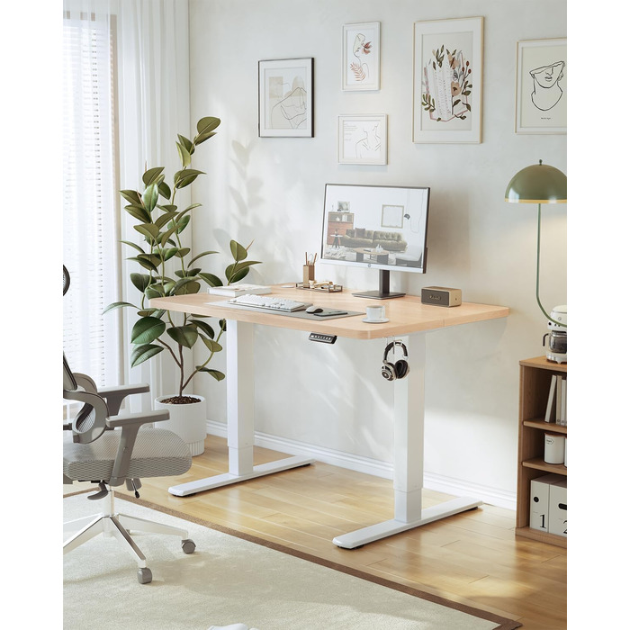 Електричний регульований стіл JUMMICO 80x60 см з USB-портом - ергономічний стіл для роботи та навчання