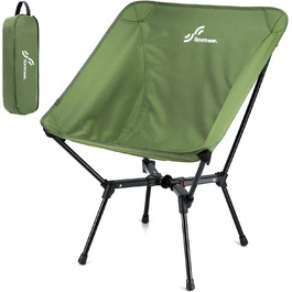 Крісло для кемпінгу Sportneer Крісло для кемпінгу Складне 150 кг Кемпінгові стільці складні Розкладний стілець Рибальське крісло для риболовлі, пляжу, походів, газону, пікніка, подорожей, зелений 1 зелений