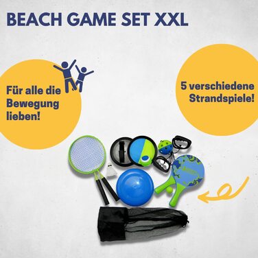 Набір для пляжних ігор B Best Sporting для 5 різних ігор 11 предметів