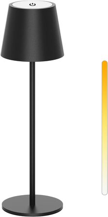 Акумуляторна LED-лампа Antela для дому та вулиці, диммер, 3 кольори, IP44, метал, 2 шт.