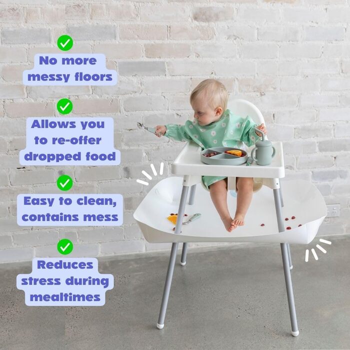 Захисна підставка для стільця Stokke Tripp Trapp - біла. Підходить для IKEA Antilop.