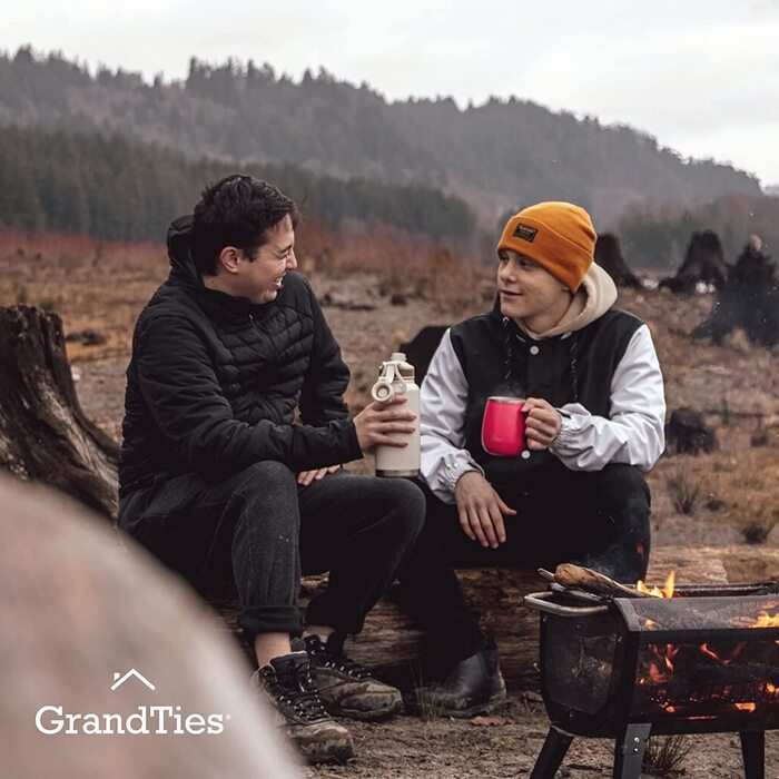 Термокружка Grandties з кришкою-ковзанням та ручкою, 480 мл. Зручна термокружка To Go з подвійних стінок з нержавіючої сталі. Утримує гарячі та холодні напої. Колір: журавлина