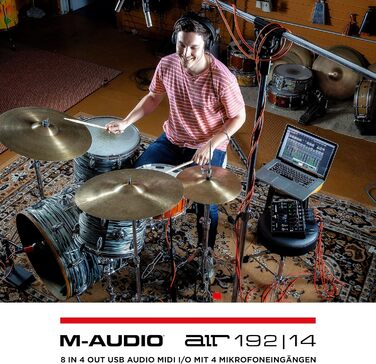 M-Audio Air 192|6: USB аудіоінтерфейс для запису в студійній якості з 2 XLR/Line входами + ПО