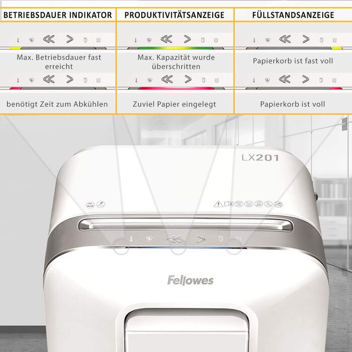 Шредер Fellowes Microcut P5: знищення 2000+ частинок/A4, 10 листів, Powershred 10M, для офісу/дому, 19л контейнер, захист від несанкціонованого доступу