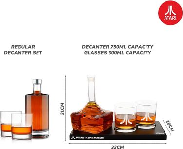 Набір для віскі Stormtrooper: декантер 750 мл та 2 келихи 300 мл, для віскі, бурбону, скотчу та джину, Thumbs Up! (Atari)