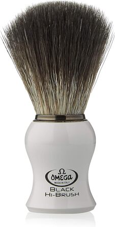 0196745 - Pennello da Barba in Fibra 'Black Hi-Brush', Bianco, 0196745 - Pennello da Barba in Fibra 'Black Hi-Brush', Bianco