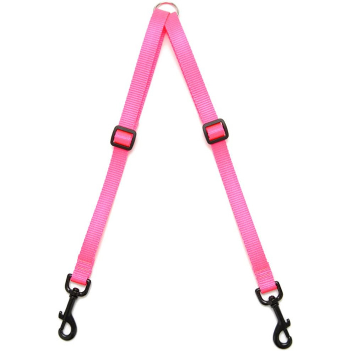 Муфта для ходьби Max & Zoey шириною 3/4 дюйма, середнього розміру, яскраво-рожевого кольору