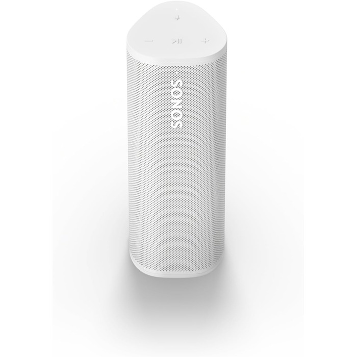 Портативна колонка Sonos Roam 2, водонепроникна, Bluetooth/Wi-Fi, 10 годин, голосове управління, для дому та вулиці, біла