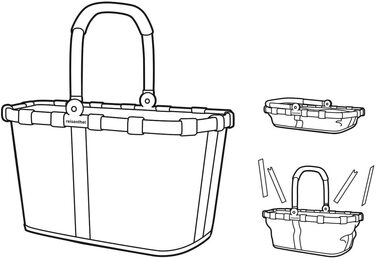 Дорожня сумка XS-міцна кошик для покупок формату XS зі зручним внутрішньою кишенею-елегантний і водостійкий дизайн, Колір (червоний в змішаних точках)
