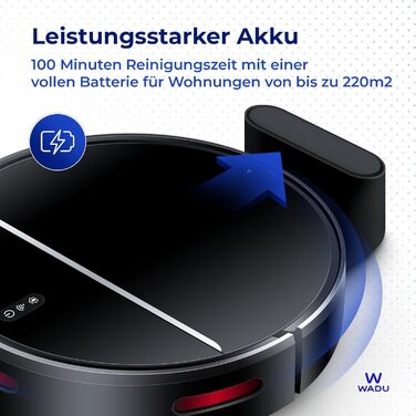 Робот-пилосос з функцією миття - з док-станцією - для власників домашніх тварин