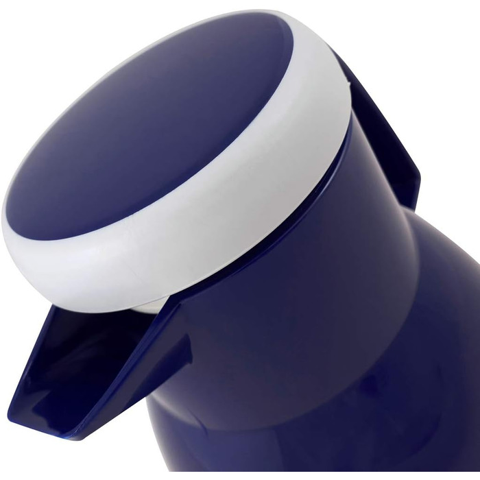 Термос Wash Thermoskanne 1L з подвійними стінками, блакитний - зберігає гаряче та холодне до 6 годин, щільний кришка, придатний для миття в посудомийній машині