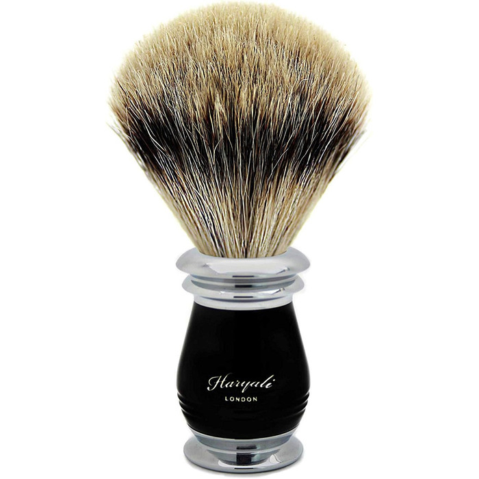 Преміальна щітка для гоління Silver Tip Badger і сумісні з картриджем 5 країв прямі бритви з розкішною ручкою - набір для вологого гоління для чоловіків