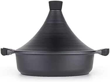 Тажин агадірський, 32 см, кераміка, чорний - для приготування марокканських страв