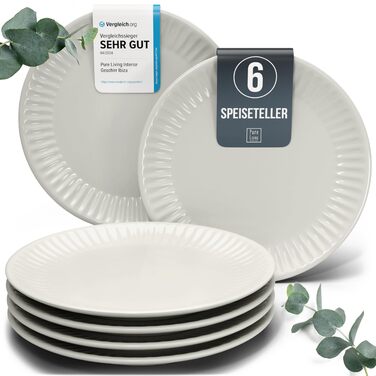 Набір посуду Steingut Hygge 24 шт. для 6 осіб: тарілки, миски, сервіз, Pure Living