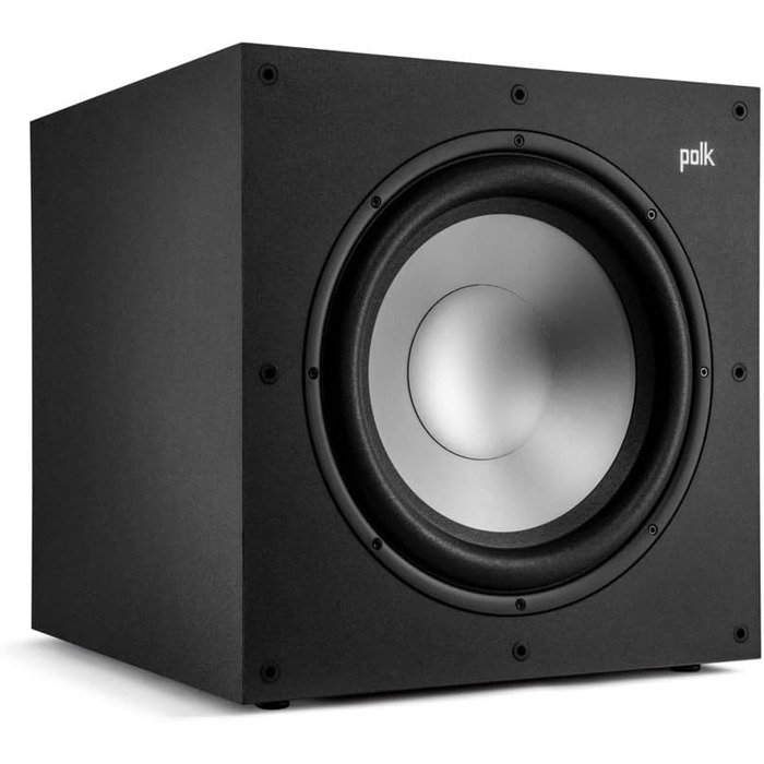 Активний сабвуфер Polk Audio Monitor XT12, 12-дюймовий сабвуфер, підсилювач класу AB 100 Вт, чорний