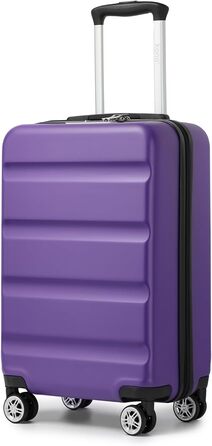 KONO Валіза-Тролей Ручна Оплата, 55x35x22 см, з TSA-замком, фіолетовий