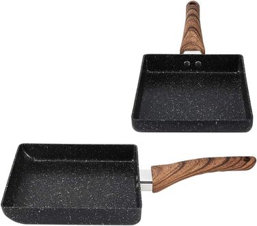 Антипригарна дерев'яна ручка 15,5 x 18,5 x 35 см Сковорода для тамагояки Сковорода для млинців для млинців