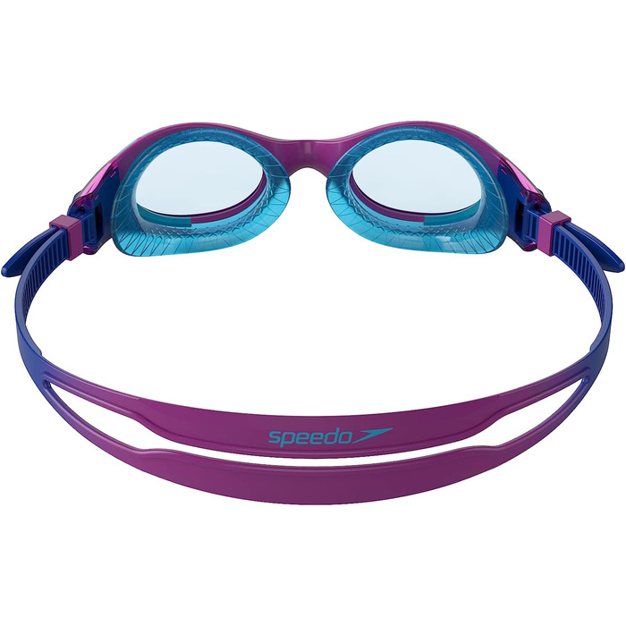 Плавальні окуляри Speedo унісекс дитячі юніорські плавальні окуляри Futura Bio Fuse Flexi Seal (1 упаковка) універсальний розмір для серфінгу синій / фіолетовий колір / м'ята перцева