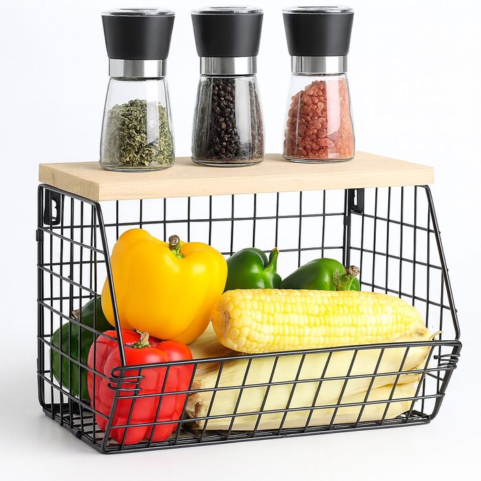 Підвісна полиця Relaxdays для зберігання фруктів та овочів