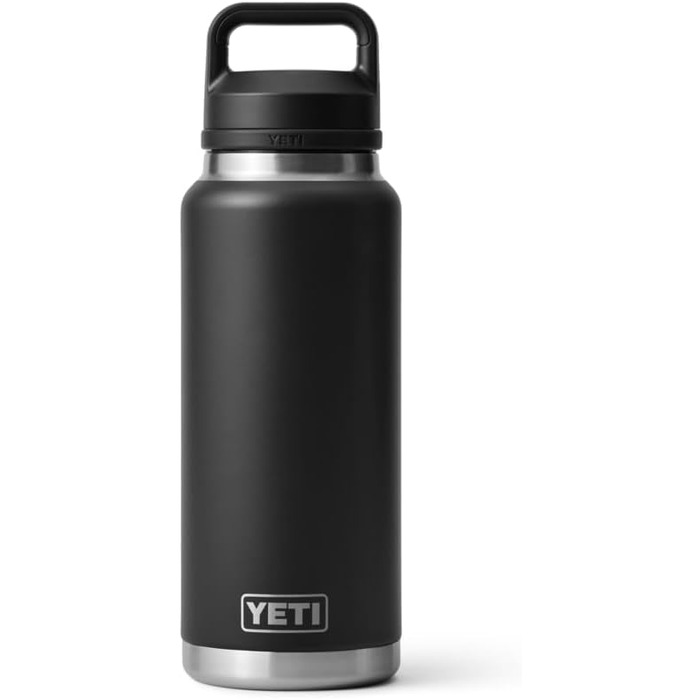 Термос YETI Rambler з кришкою Chug, чорний, 1 літр (36 oz)