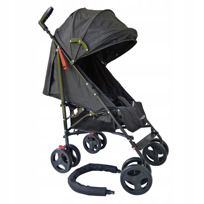 Дитячий прогулянковий візок-толкач Baby-Coo, чорно-сірий