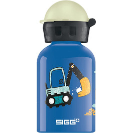 Алюмінієва пляшка для пиття SIGG для дітей - KBT-герметична-легка як пір'їнка-Не містить бісфенолу А-сертифікована з нульовим викидом вуглецю-0,3 л вбудована