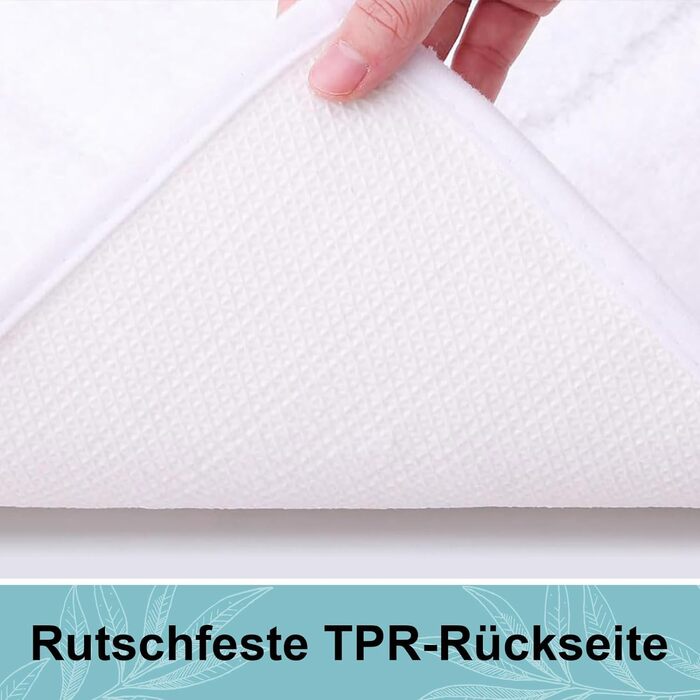 Набір килимків для ванної кімнати Homaxy з мікрофібри, 2 шт., неслизькі, для прання, м'які, водопоглинаючі, 40x60 см + 60x90 см