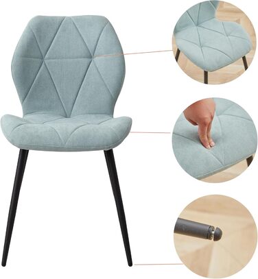 Набір обіднього столу GrandCA HOME з 4 стільцями, діаметр 100 см, для вітальні, кухні, їдальні, сірий та темно-сірий (мрамор + м'ятний)