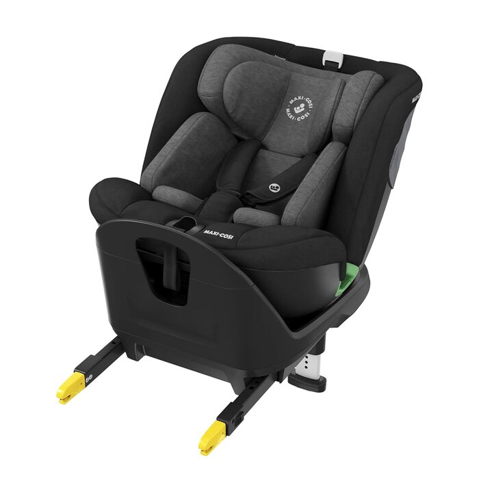 Дитяче крісло Maxi-Cosi Emerald i-Size, ISOFIX або ремінь безпеки, G-CELL, група 0/1/2, придатне для використання від народження до приблизно 7 років (0-25 кг), автентичний чорний