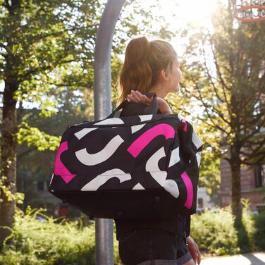 Універсальна сумка для подорожей унісекс l фірмовий яскраво-рожевий кишеню