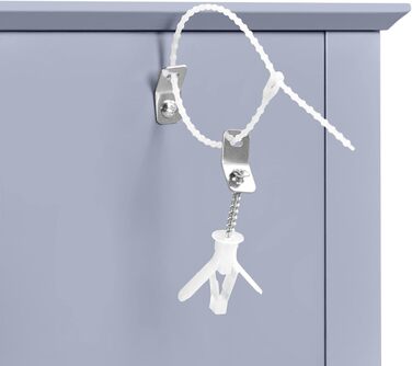 Нічний столик Yaheetech (2 шт.) з шухлядою та полицею, білий (темно-сірий)