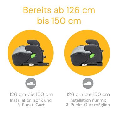 Автокрісло Osann Lux Isofix (126-150 см) Universe Grey i-Size - Підвищення з Isofix, зручне та безпечне для дітей