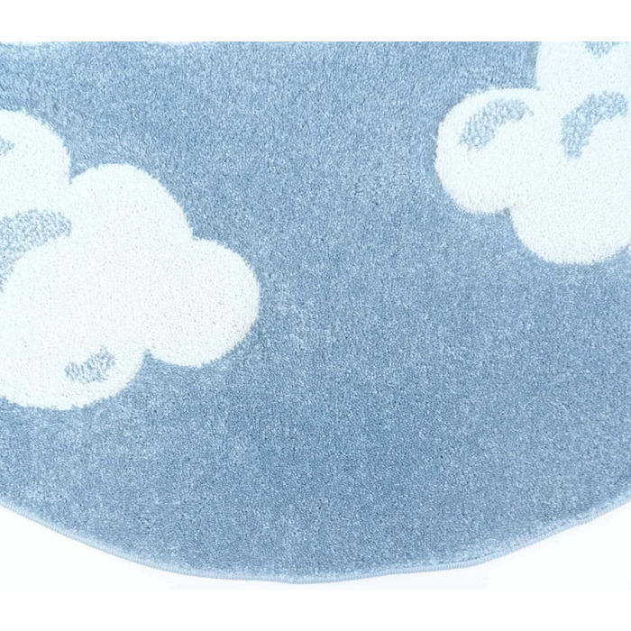 Дитячий килимок Taracarpet Bueno Високоякісний контурний виріз Blue Clouds 080x150 см