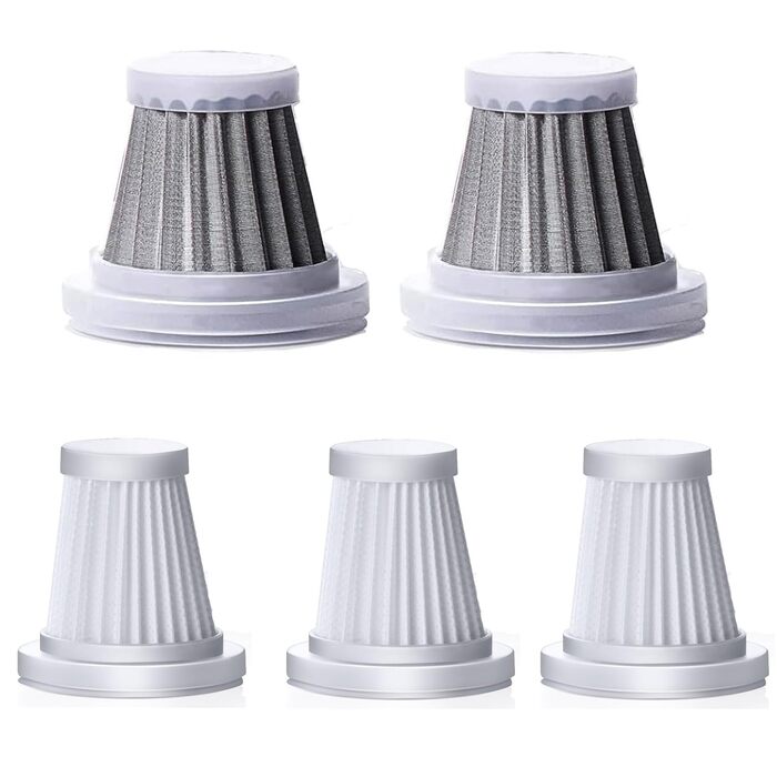 Акумуляторний ручний пилосос 4-в-1 потужністю 22000Па, бездротовий електроповітродув з 3 режимами швидкості для авто, дому, офісу та шерсті тварин (набір з 5 фільтрів)