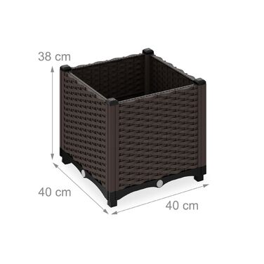 Горщик для рослин Relaxdays з імітацією ротангу