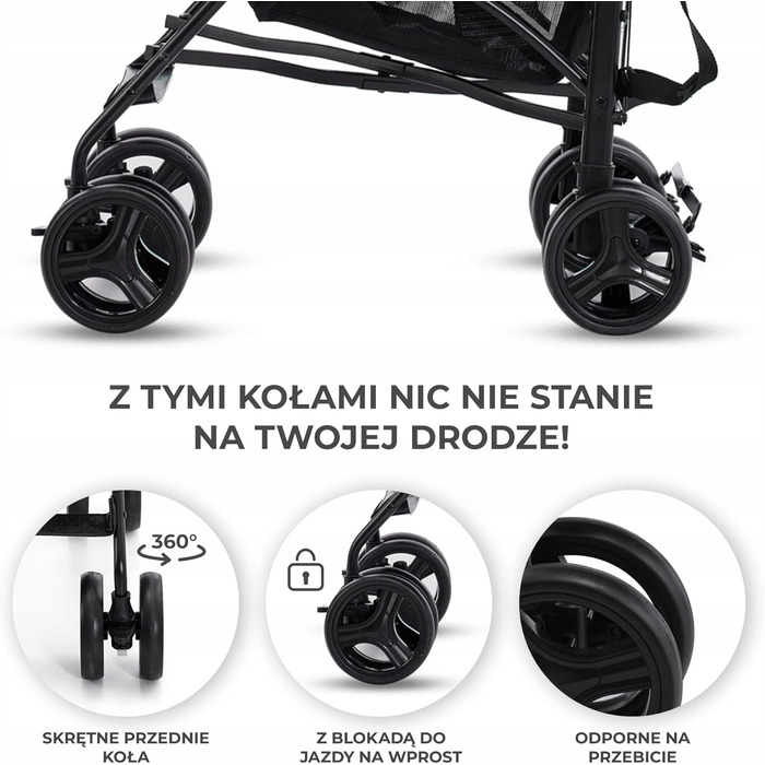 Легка компактна прогулянкова коляска-парасолька Kinderkraft TIK, сіра