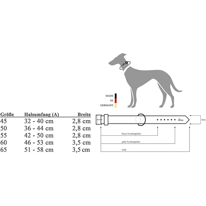 Нашийник для собак Hunter SOFTIE STONE зі штучної шкіри з аплікаціями, що не вимагає особливого догляду (коричневий, 55 (М-Л))