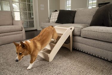 Складні сходи для домашніх тварин PetSafe CozyUp з нековзними ступенями, для домашніх тварин вагою до 68 кг, висотою 51 см, розміром L нова упаковка