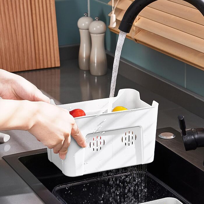 Організатор для холодильника з кришкою (4 відсіки), прозорий, стековий, для зберігання продуктів