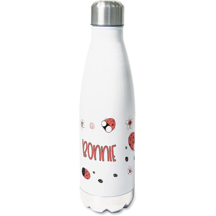 Ізольована пляшка для пиття для дітей, термос з нержавіючої сталі для школи, заняття спортом, персоналізована подарункова пляшка з водою (Сонечко, 500 мл)